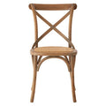 Lyon Grey Oak Wood & Cane Chair Weave Seat