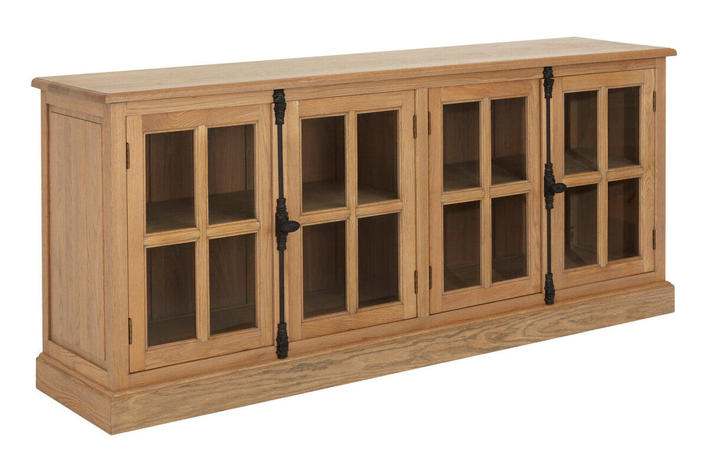 Lyon Oak Wood Sideboard With Washed Grey