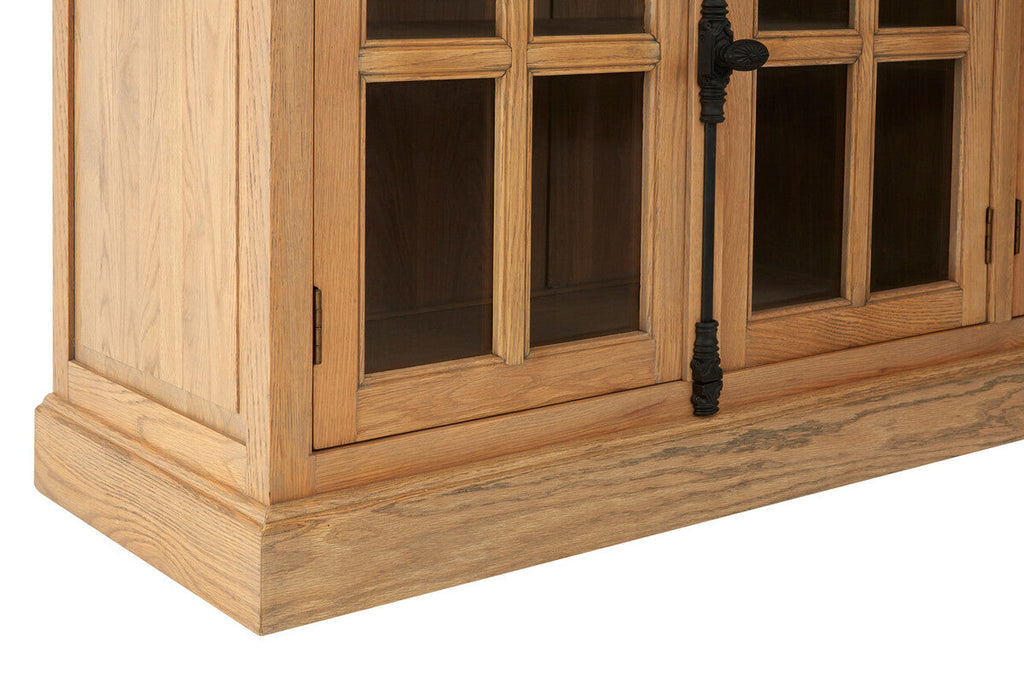 Lyon Oak Wood Sideboard With Washed Grey