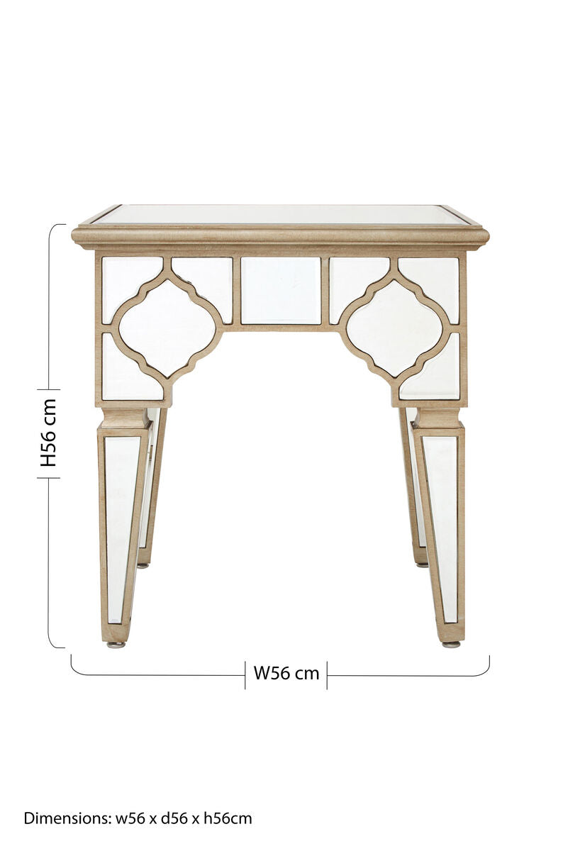 Medina Glass Contemporary Side Table