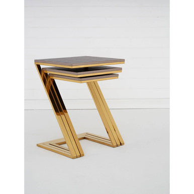 Pacific Snake Skin Nest Of 3 Tables