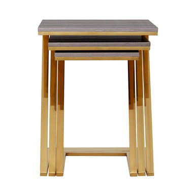Pacific Snake Skin Nest Of 3 Tables