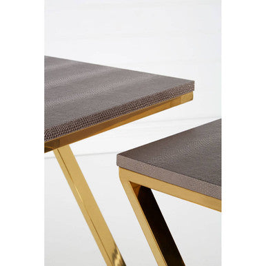 Pacific Snake Skin Nest Of 3 Tables