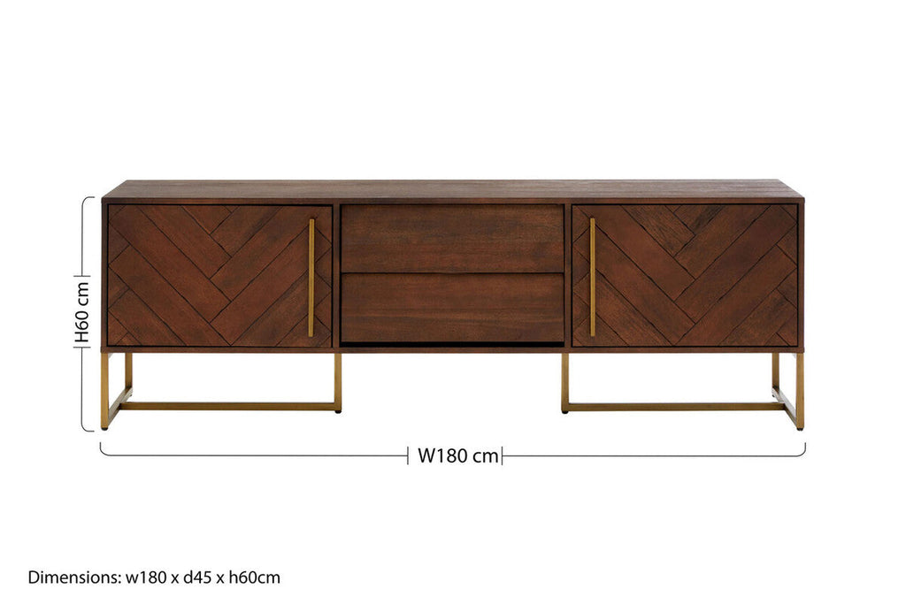 Brando Acacia Wood Media Unit