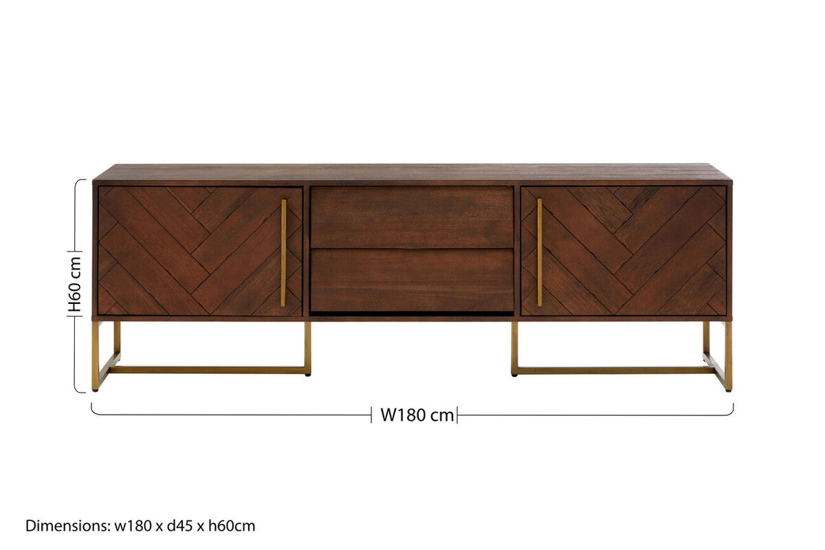 Brando Acacia Wood Media Unit
