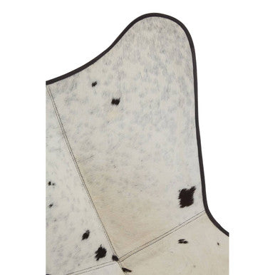 Buffalo Black & White Cowhide Butterfly Chair