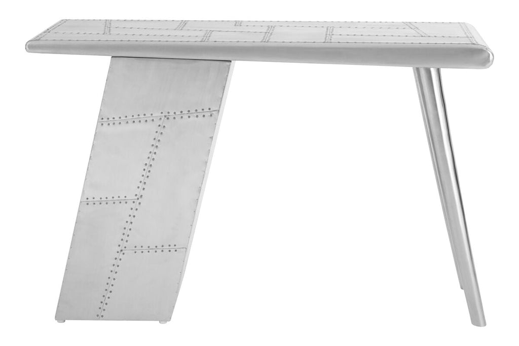 Avro Steel White Contemporary Desk