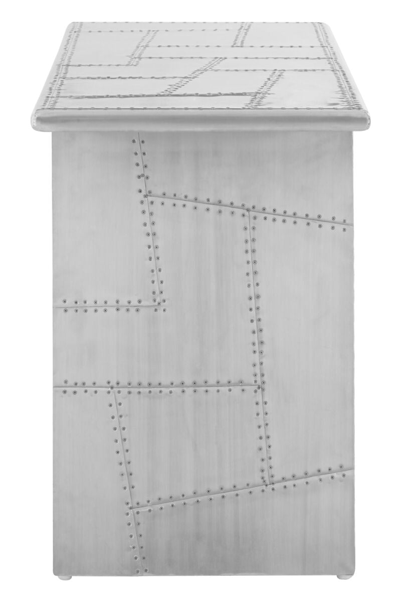 Avro Steel White Contemporary Desk