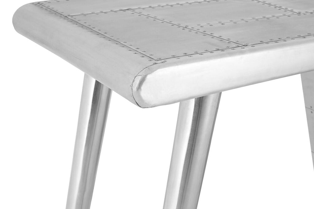 Avro Steel White Contemporary Desk