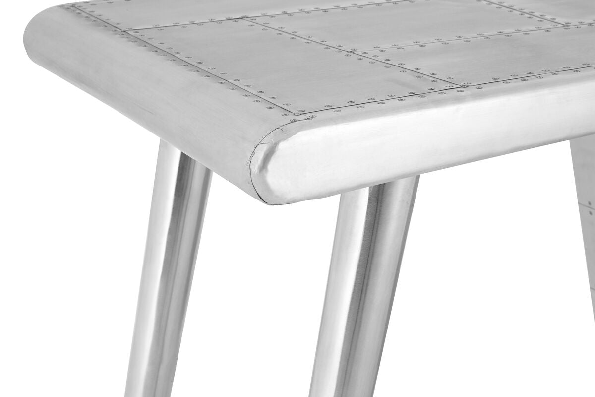 Avro Steel White Contemporary Desk