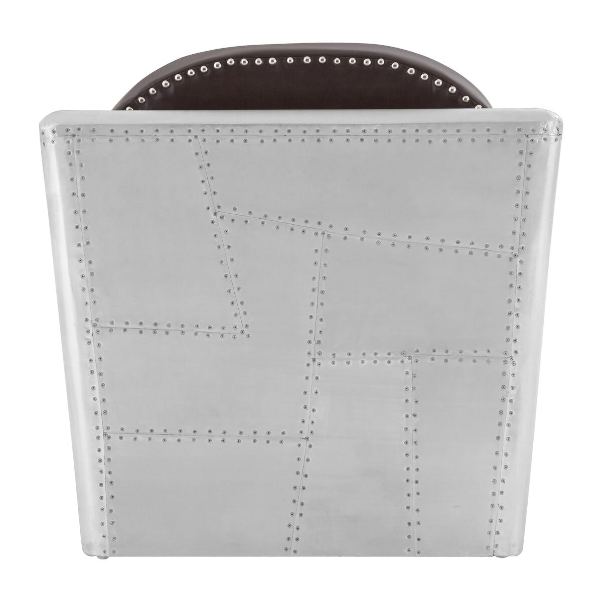 Avro Silver Industrial Armchair