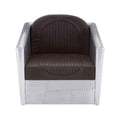 Avro Silver Industrial Armchair