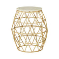 Templar Marble & Gold Side Table