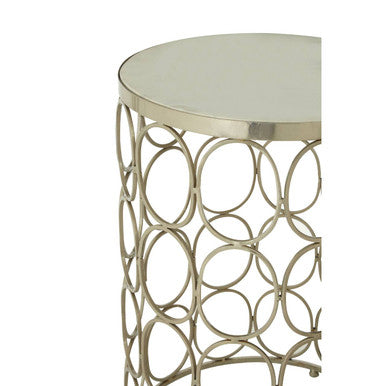 Templar Marble & Nickel Set Of 2 Side Tables