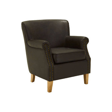 Trinity Brown Leather Armchair