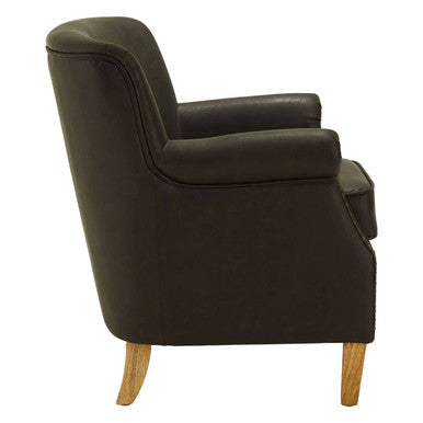 Trinity Brown Leather Armchair