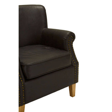 Trinity Brown Leather Armchair