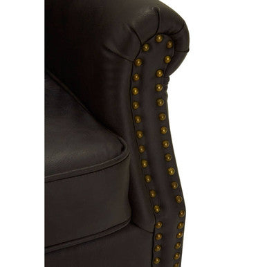 Trinity Brown Leather Armchair