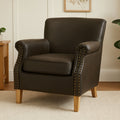 Trinity Brown Leather Armchair
