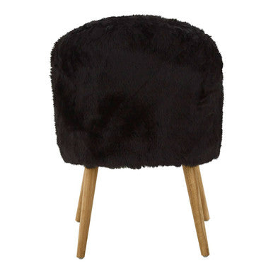 Cabaret Black Fur Chair