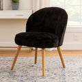 Cabaret Black Fur Chair