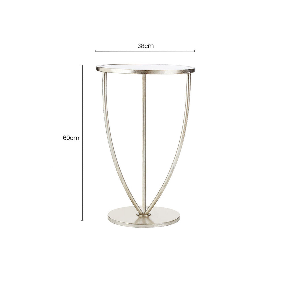 Marcia Silver Side Table