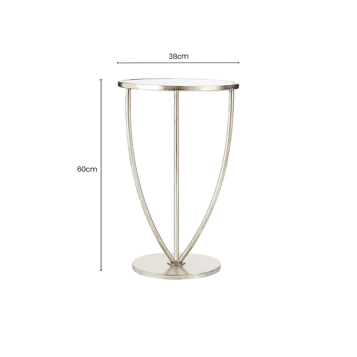 Marcia Silver Side Table
