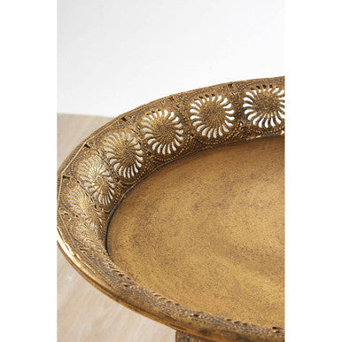 Reza Folding Tray Table Iron Gold
