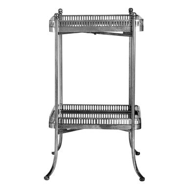 Reza Antique Silver Tray Table