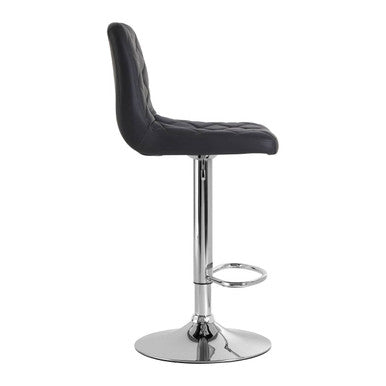 Tara Grey Leather Bar Chair