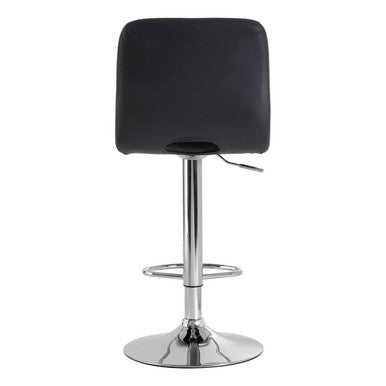 Tara Grey Leather Bar Chair