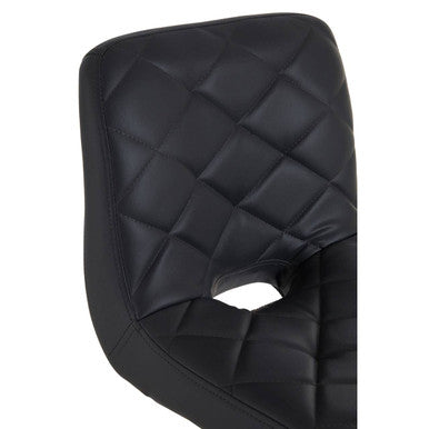 Tara Grey Leather Bar Chair