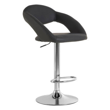 Taylor Grey Leather Bar Chair