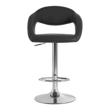 Taylor Grey Leather Bar Chair