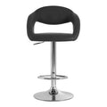 Taylor Grey Leather Bar Chair