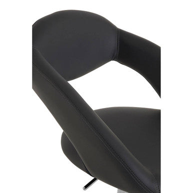 Taylor Grey Leather Bar Chair