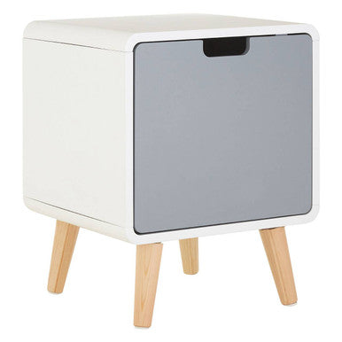 Milo 1 Door Natural Contemporary Cabinet