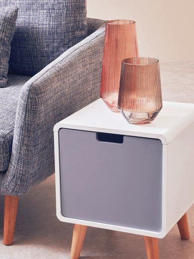 Milo 1 Door Natural Contemporary Cabinet