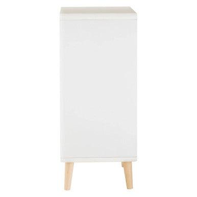Milo 4 Drawer Rubberwood Grey Contemporary Cabinet