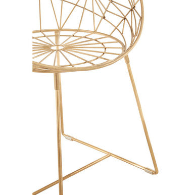 Templar Gold Frame Occasional Chair