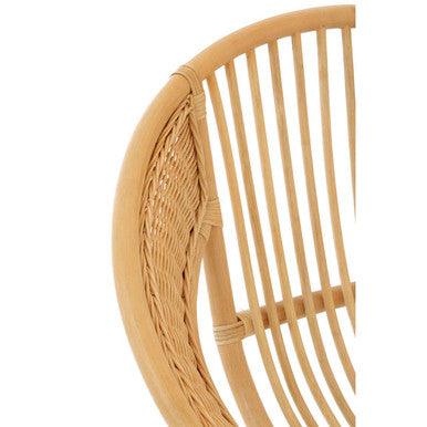 Lagom Natural Rattan & Black Iron Chair