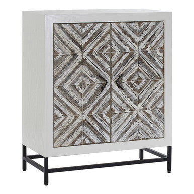Lombok 2 Door Solid Wood Oak Contemporary Cabinet