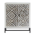 Lombok 2 Door Solid Wood Oak Contemporary Cabinet