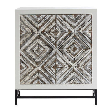 Lombok 2 Door Solid Wood Oak Contemporary Cabinet