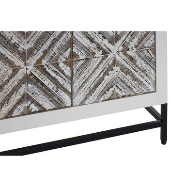 Lombok 2 Door Solid Wood Oak Contemporary Cabinet