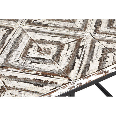 Lombok Mango Wood Black Industrial Coffee Table
