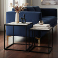 Lombok Set Of 2 Side Tables Black