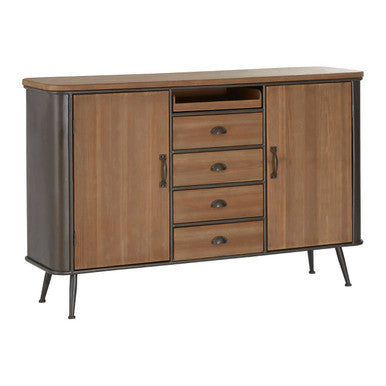 Trinity 4 Drawer Black Industrial Cabinet