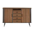 Trinity 4 Drawer Black Industrial Cabinet