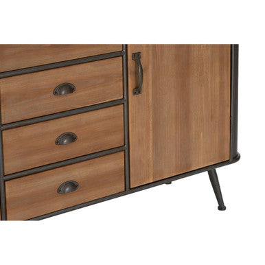 Trinity 4 Drawer Black Industrial Cabinet